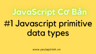 Bài 1: Các kiểu dữ liệu nguyên thủy trong Javascript